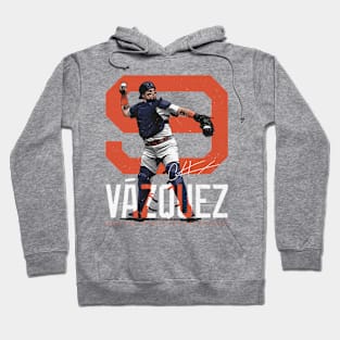 Christian Vazquez Houston Bold Number Hoodie